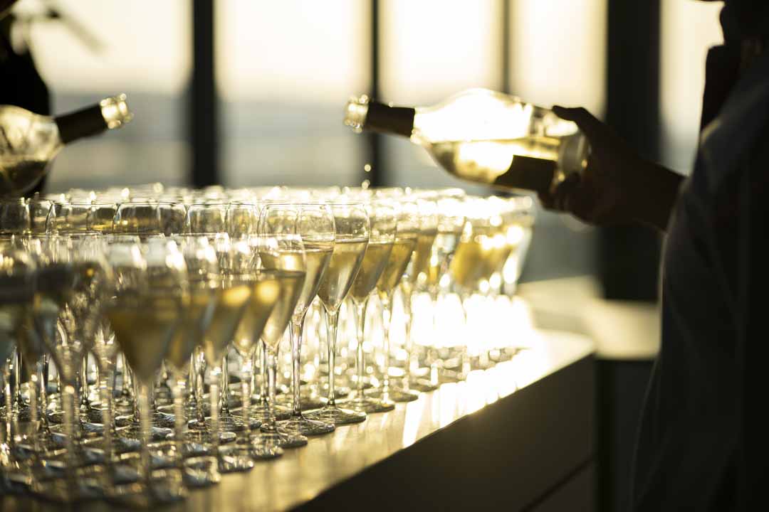 Champagne prepared for Altitude guests