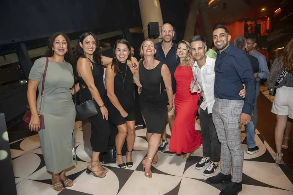 A group of guests at the opening · The opening at Toro Toro