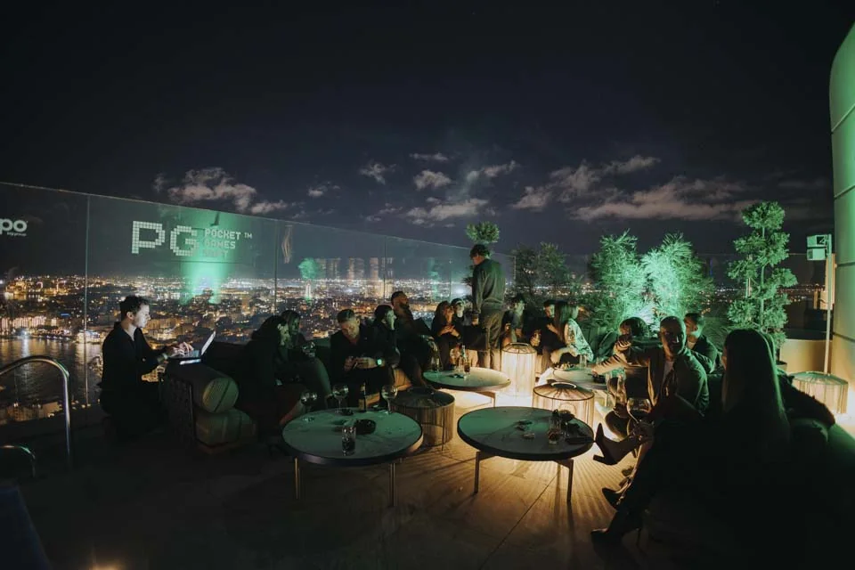 The gathering overlooking St Julian’s · Noyane · November 2024