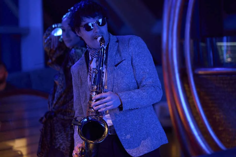 The saxophonist at Noxe · Noxe, Barcelona