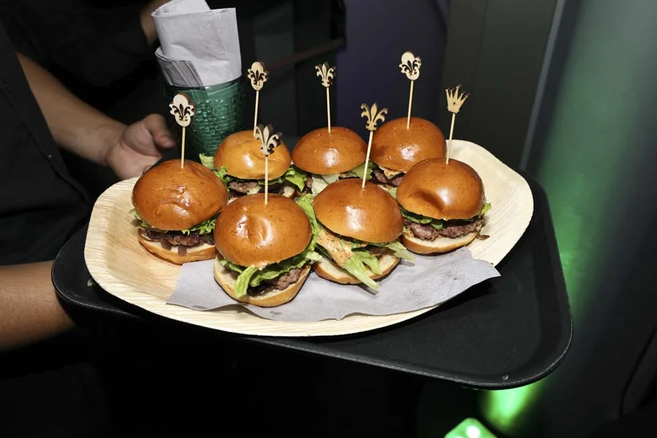 Canapés being served · A Lisbon evening