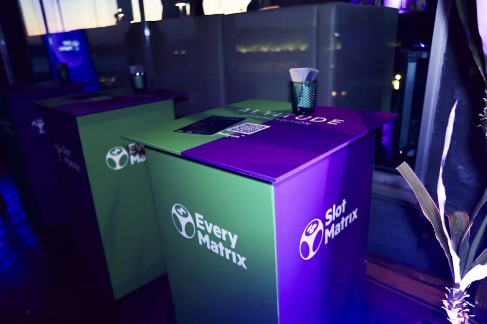 EveryMatrix and SlotMatrix event displays · A Lisbon evening