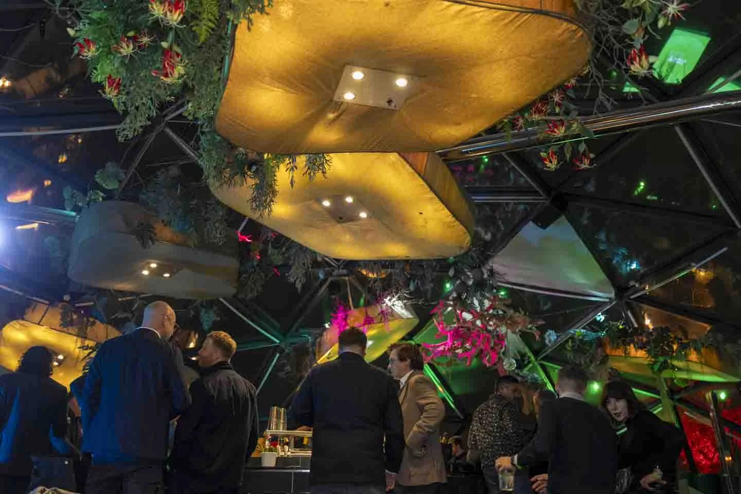 The interior of Skyfall Cocktail Club · Everything is possible