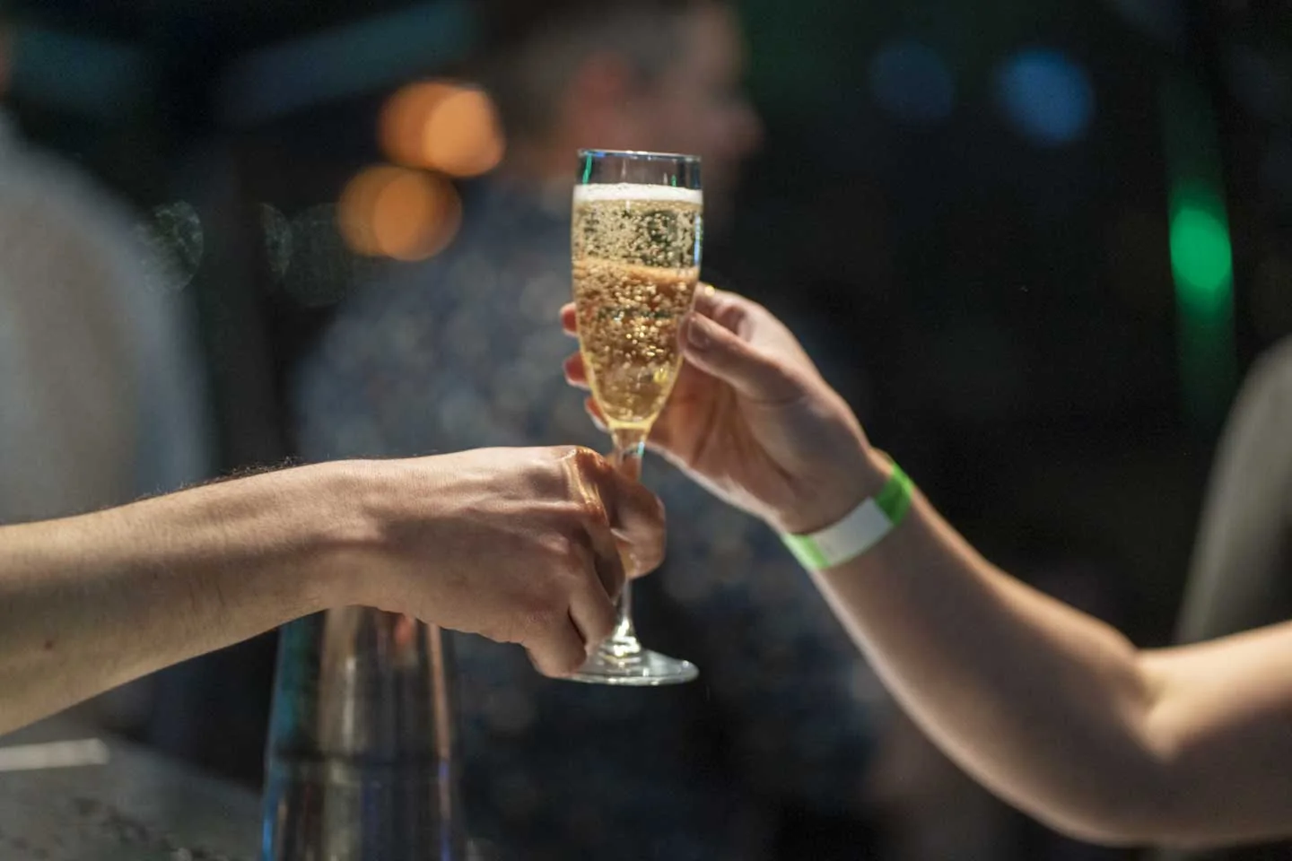 A champagne toast above Barcelona · Everything is possible